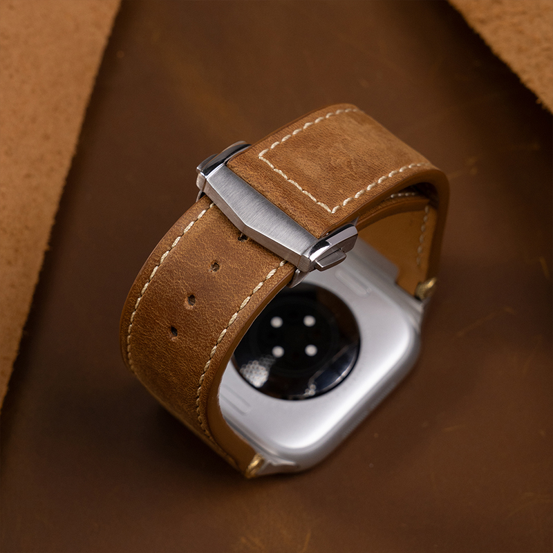 Luxury Leather Sport Band For  - Luxury Watch Apple Bands recension och pris