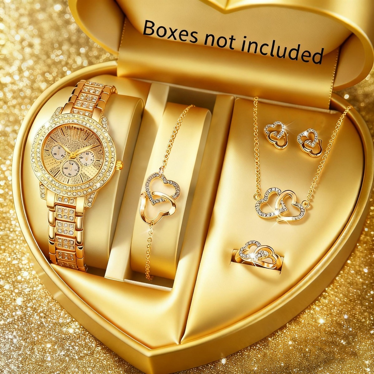 6PCS Luxury Rhinestone Women W - Luxury Watch Holder recension och pris