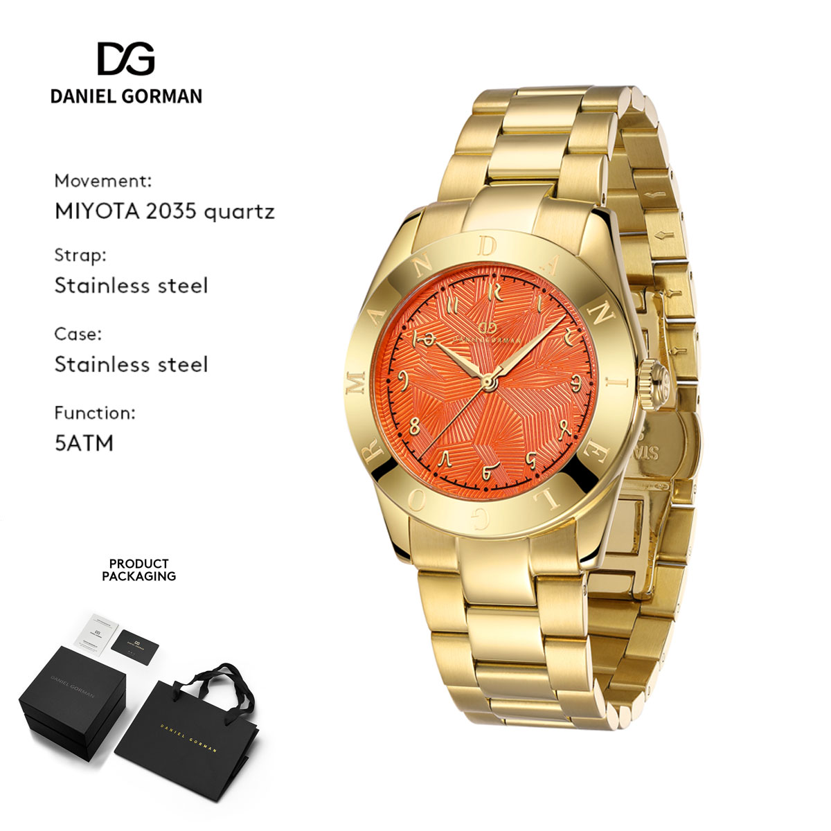 Daniel Gorman Dopamine Series  - Luxury Watch Gift For Her recension och pris