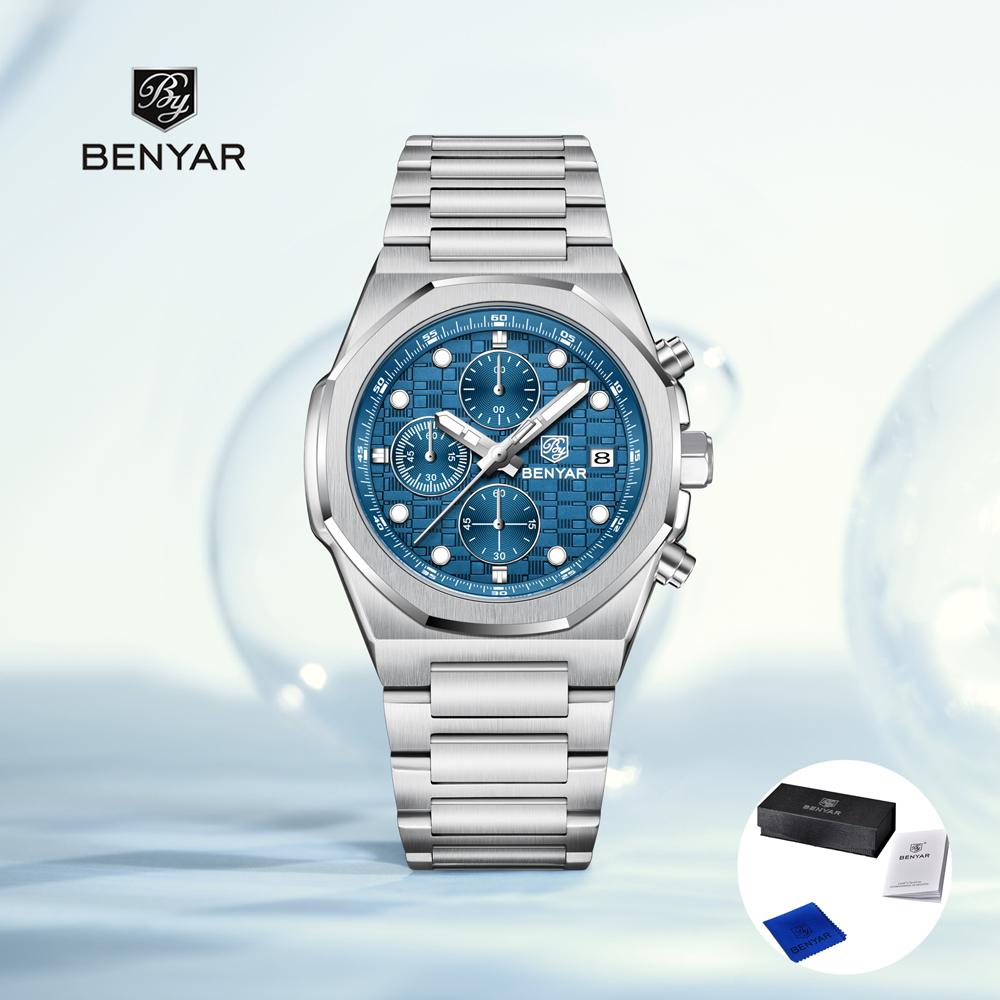 2025 New BENYAR Men's Watches  - Luxury Watch Holder recension och pris