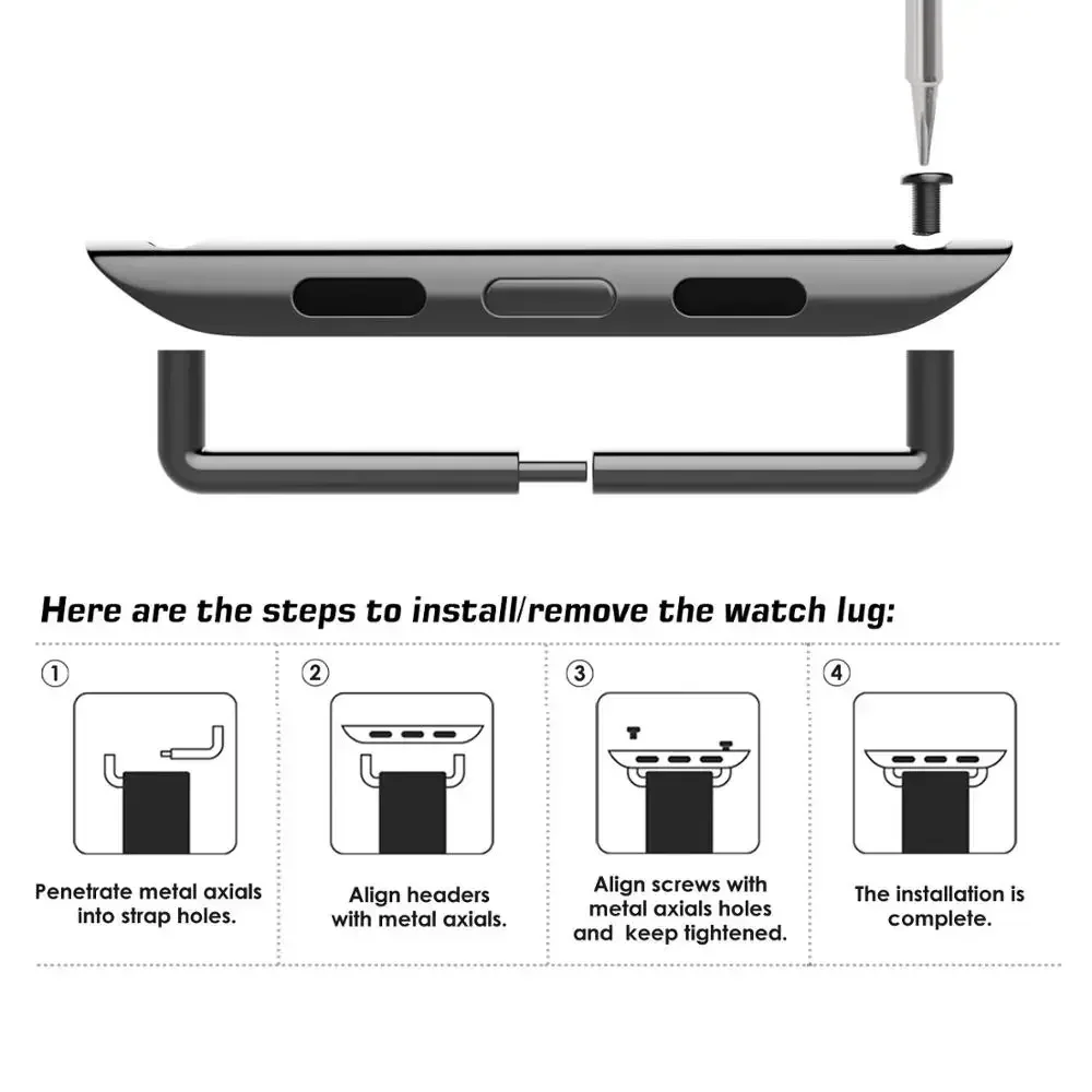 2pcs Connector Adapter for App - Luxury Watch Apple Bands recension och pris