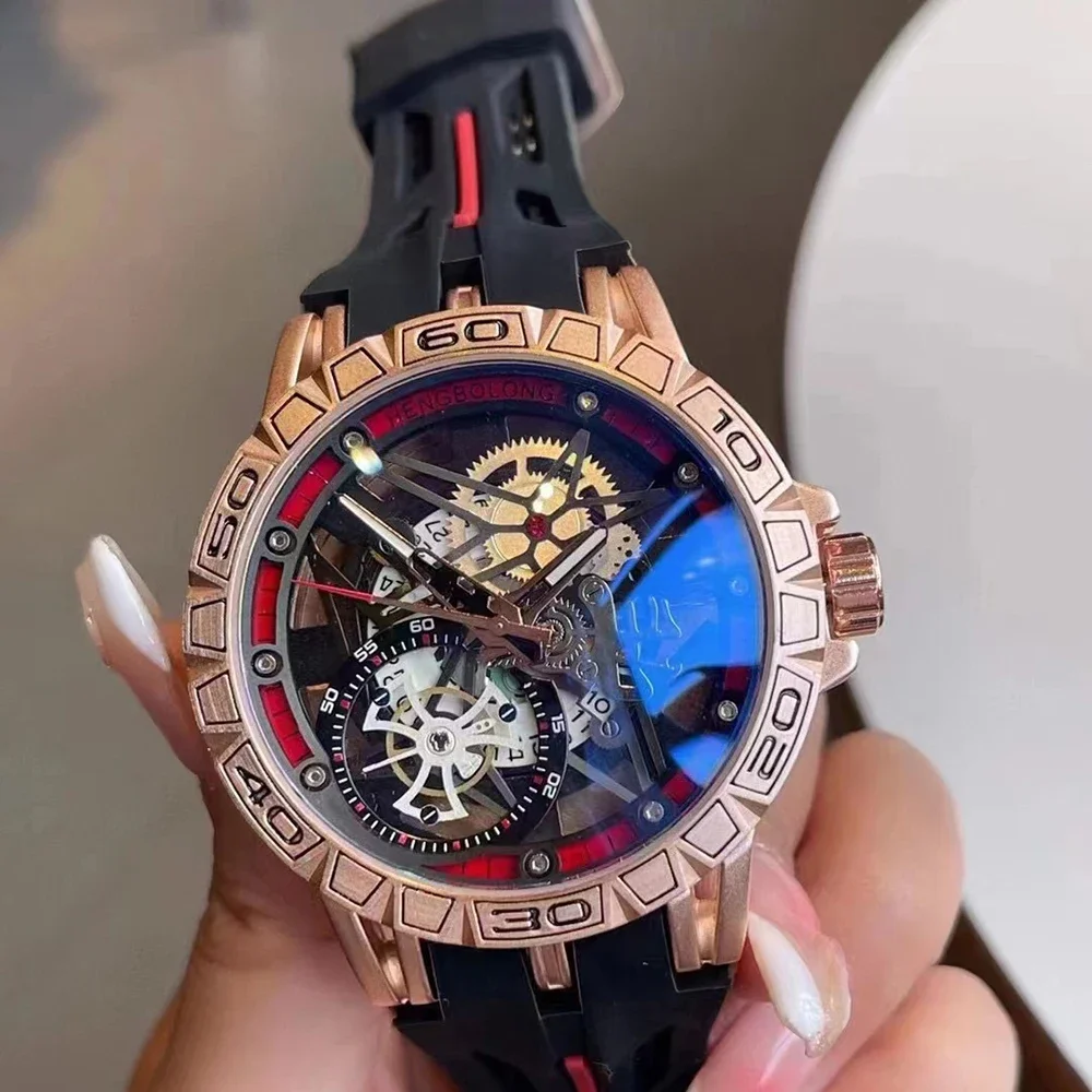 3D Quartz Watches Men Luxury C - Luxury Watch With Rubber Strap recension och pris