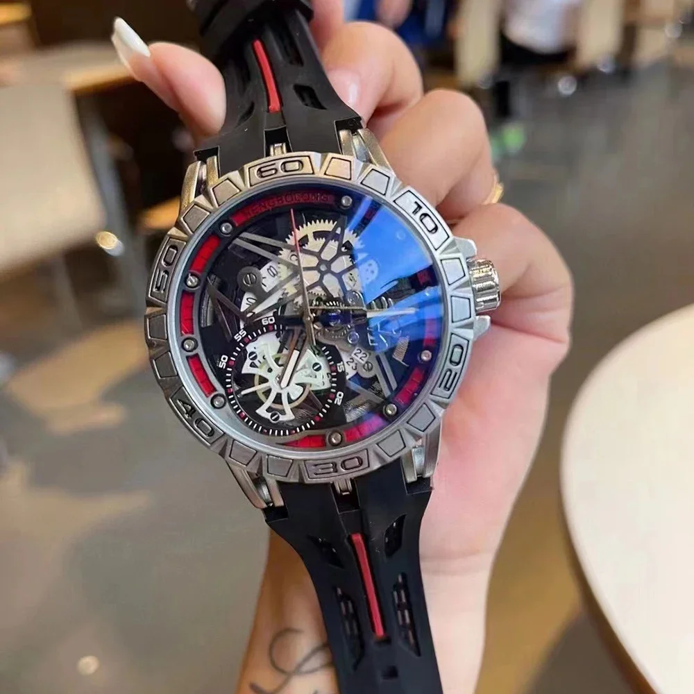 3D Quartz Watches Men Luxury C - Luxury Watch With Rubber Strap recension och pris