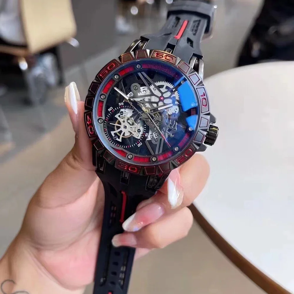 3D Quartz Watches Men Luxury C - Luxury Watch With Rubber Strap recension och pris
