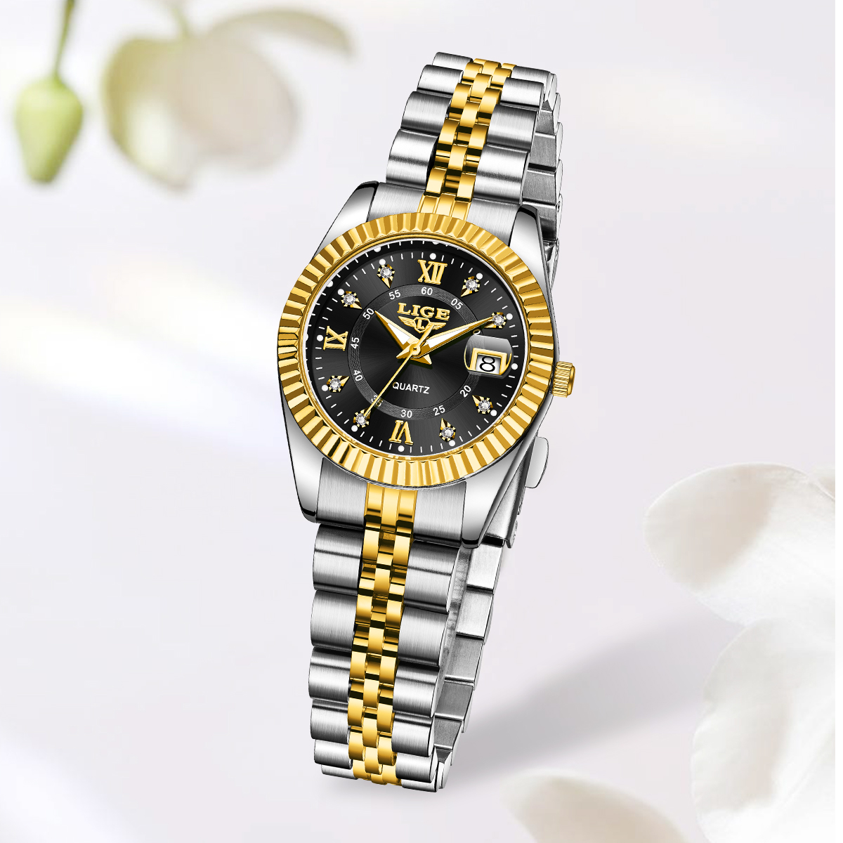 LIGE Fashion Elegant Women's Q - Luxury Watch Holder recension och pris