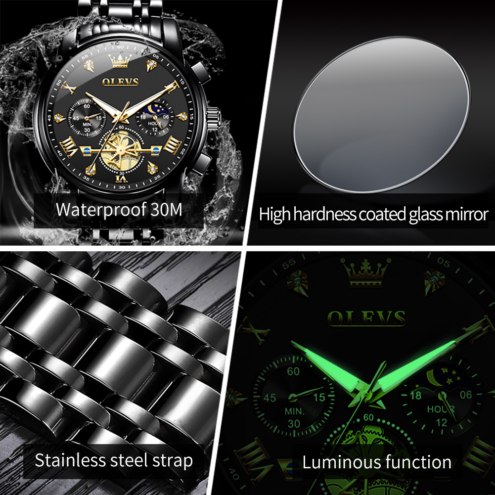 OLEVS Brand New Luxury Chronog - Luxury Watch Low Price recension och pris