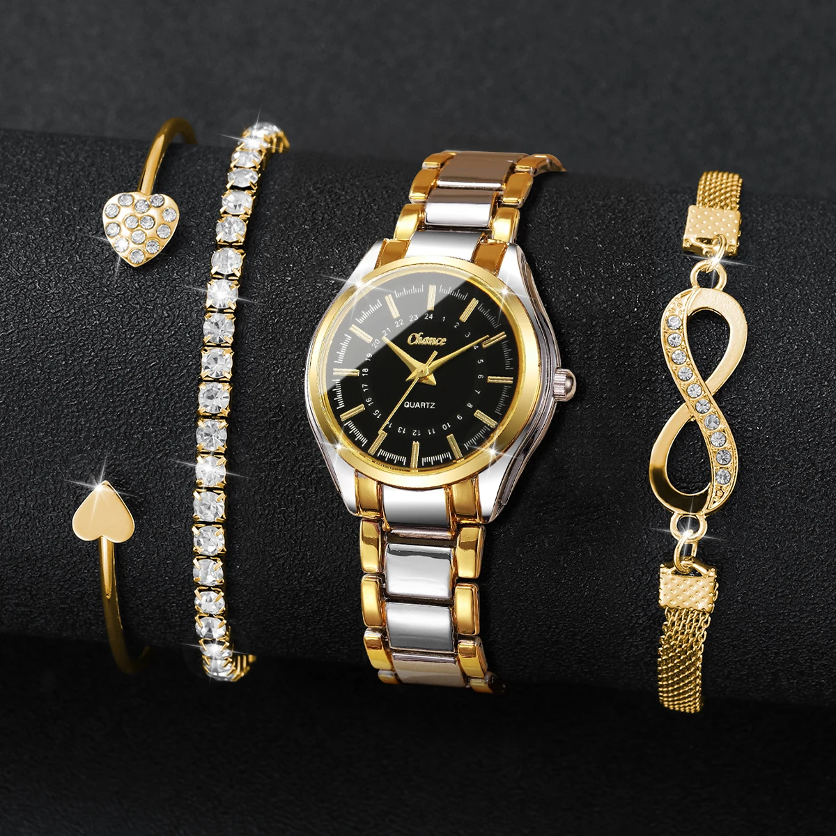 4PCS Elegant Women Watches Bra - Luxury Watch Collection recension och pris