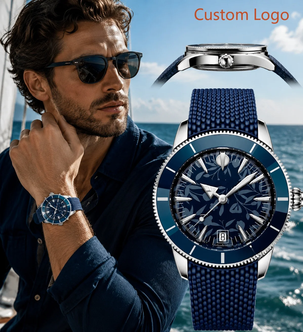 Men 46mm Diving Automatic Watc - Luxury Watch With Rubber Strap recension och pris