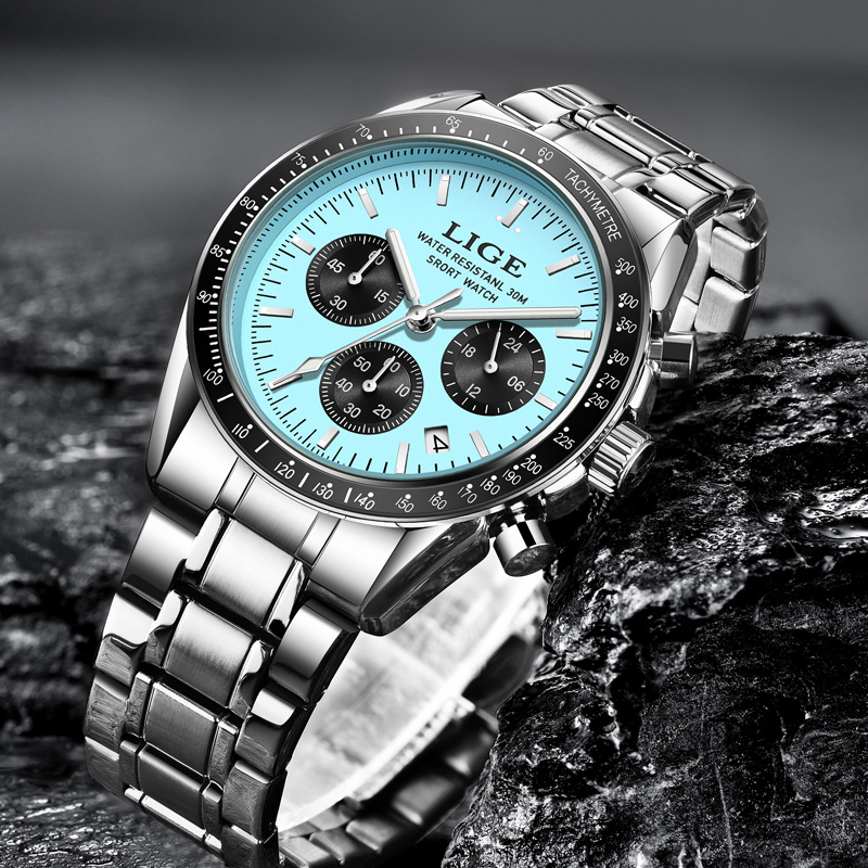 LIGE Top Brand Luxury New Men  - Luxury Watch Low Price recension och pris