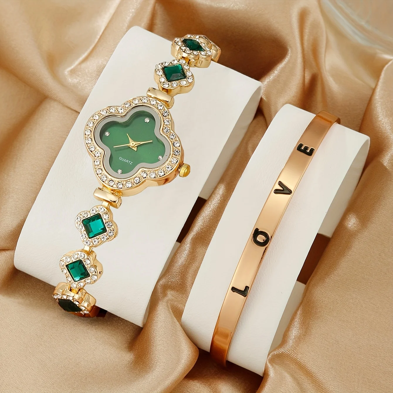 2pcs/set Women's Watch Luxury  - Luxury Watch Gift For Her recension och pris