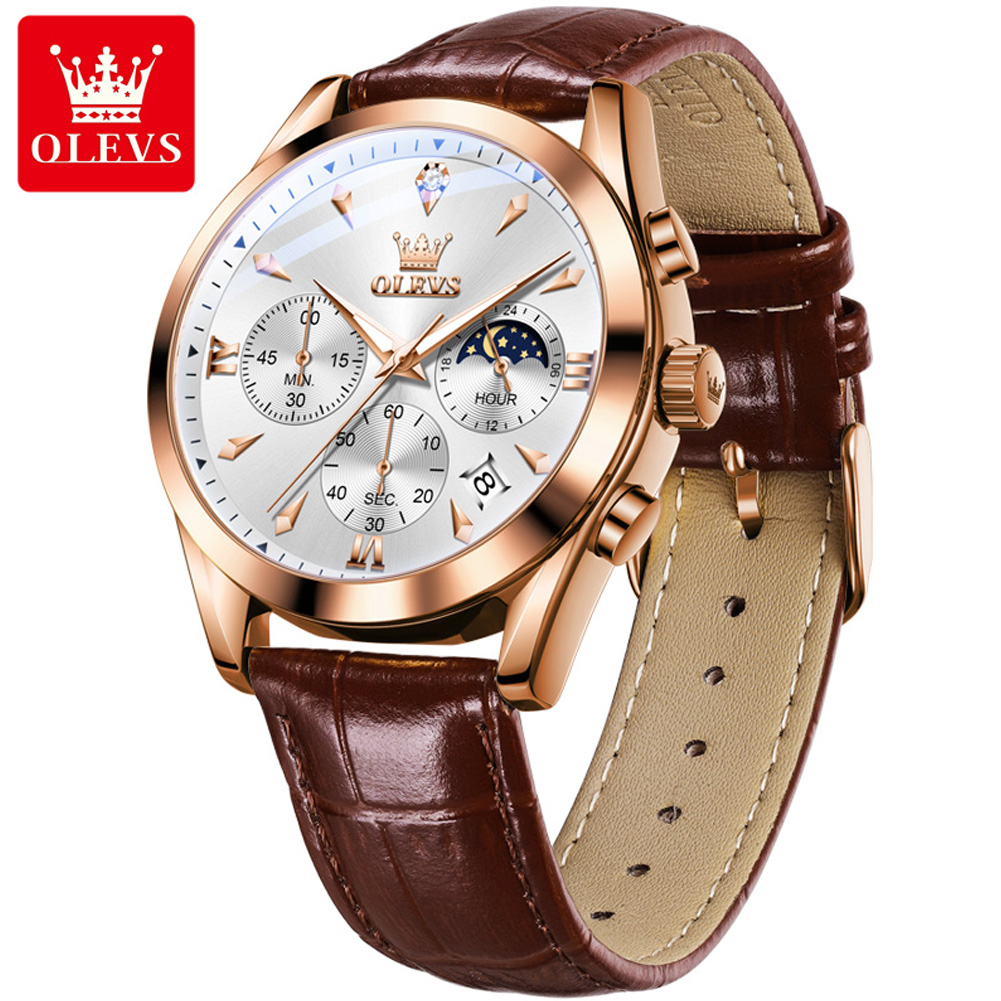 OLEVS Brand New Fashion Quartz - Luxury Watch Low Price recension och pris