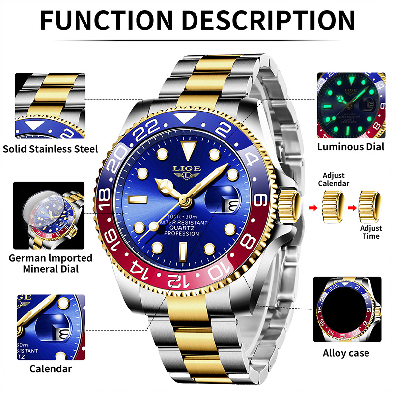 LIGE 2025 brand new men's watc - Luxury Watch Low Price recension och pris